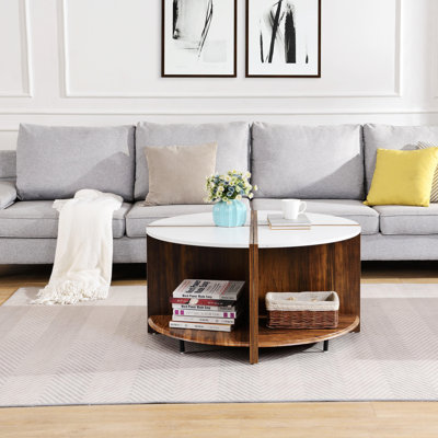 Versatile Industrial Coffee Table with Stylish Design and Ample Storage
