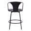 Swivel Counter Stool with Metal Frame-1071342606