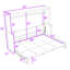 Lit escamotable en bois avec tablettes-2091307477-2091307478