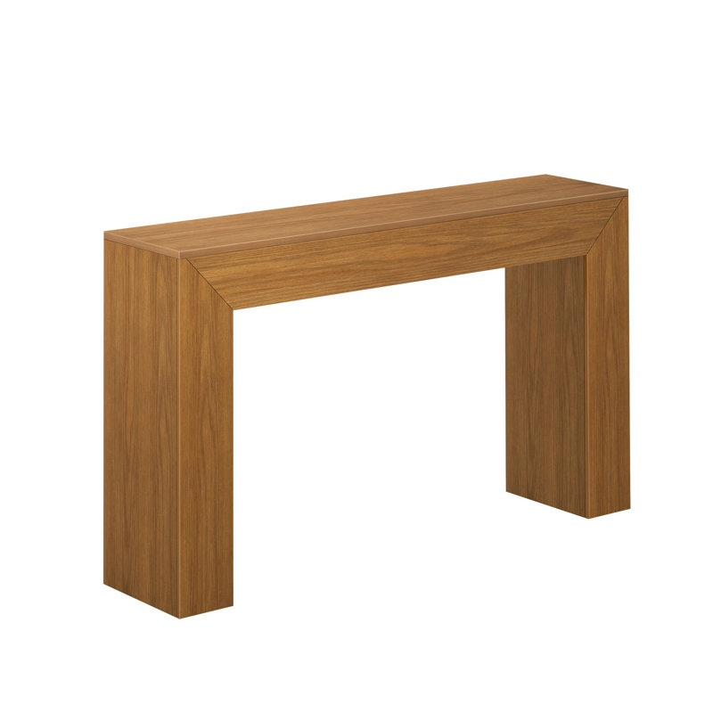 Jesleen Grande Console Table, Pecan, 32" H x 56" W x 12" D