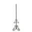 Pare-étincelles simple en fer - aspect diamant contemporain, l 41,5 po x P 8,9 po, H 32,1 po, panneau de cheminée noir, design minimaliste élégant