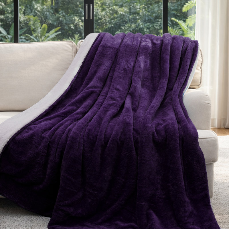Jeté MPSBL50x60, L 60 po x L 50 po, Mauve