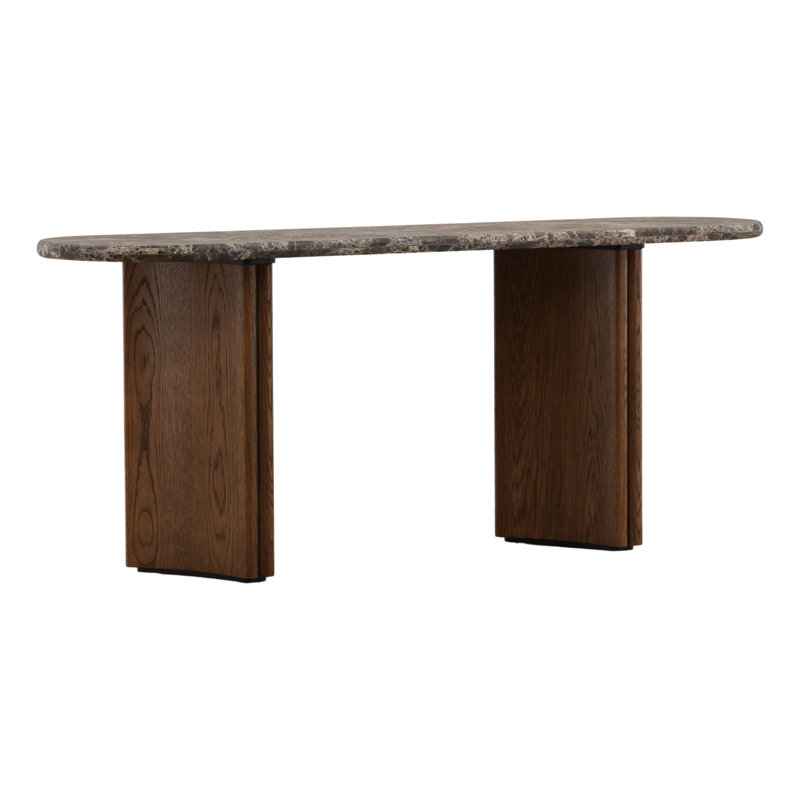 Oja Console Table Brown, Emperador Marble / Dark Brown, Emperador Marble, Dark Brown