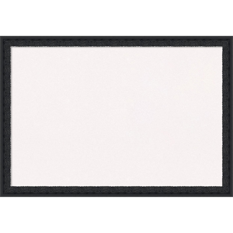 Panneau de liège en bois noir Bethany, tableau d'affichage en liège blanc, tableau d'organisation, tableau d'affichage, Blanc