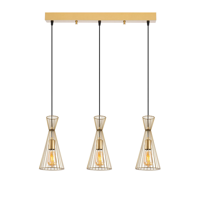 Luminaire suspendu 3 lumières pour îlot de cuisine