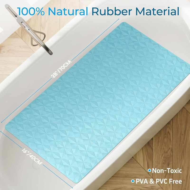 Tapis de baignoire antidérapant pour douche de baignoire - 241 ventouses d'aspiration | 100% caoutchouc naturel