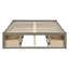 Lit plateforme double avec de grands tiroirs de rangement-735916633