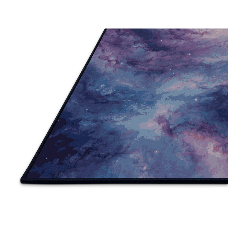 Tapis mauve soyeux et moelleux, Tapis de couloir 2 pi x 5 pi