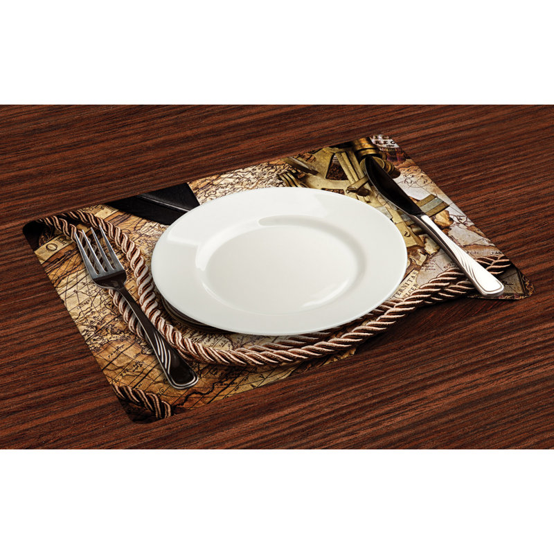 Polyester Abstract Rectangle Placemat