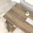 Hulste 60" Metal Base Writing Desk with Storage, Oak-358323810-358323808