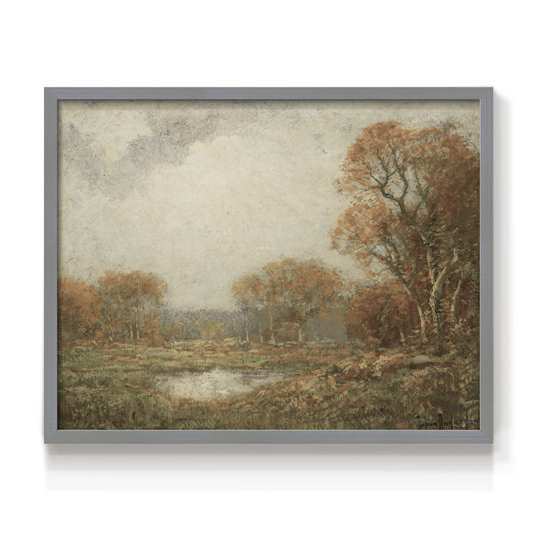 Paysages rétro-DCIV - reproduction encadrée, H 11 po x l 14 po