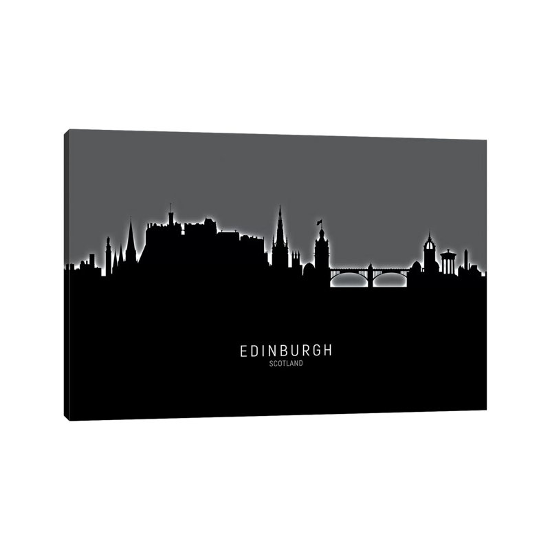 Edinburgh Scotland Skyline by Michael Tompsett - Wrapped Canvas Print, 152.5 cm H x 101.5 cm W