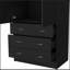 Armoire Ramey, chambre à coucher, noir-1607221986