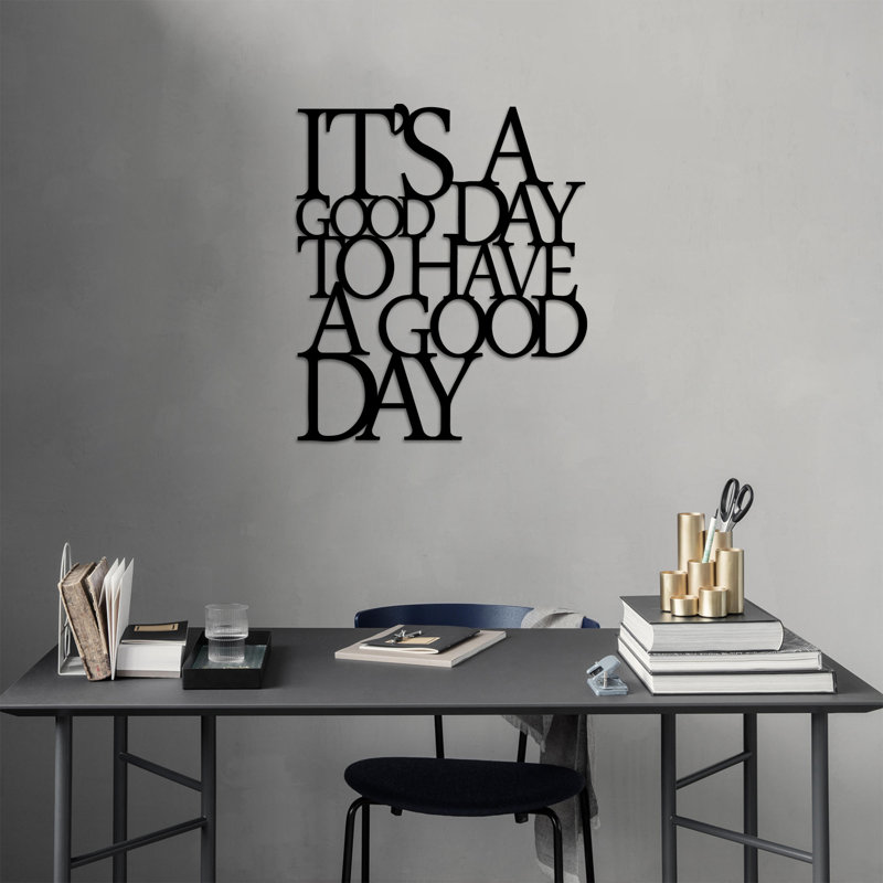 Wall Decor on Metal, Black