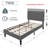 Twin Upholstered Bed With 2 Nightstands – Modern Bedroom Set-634201771