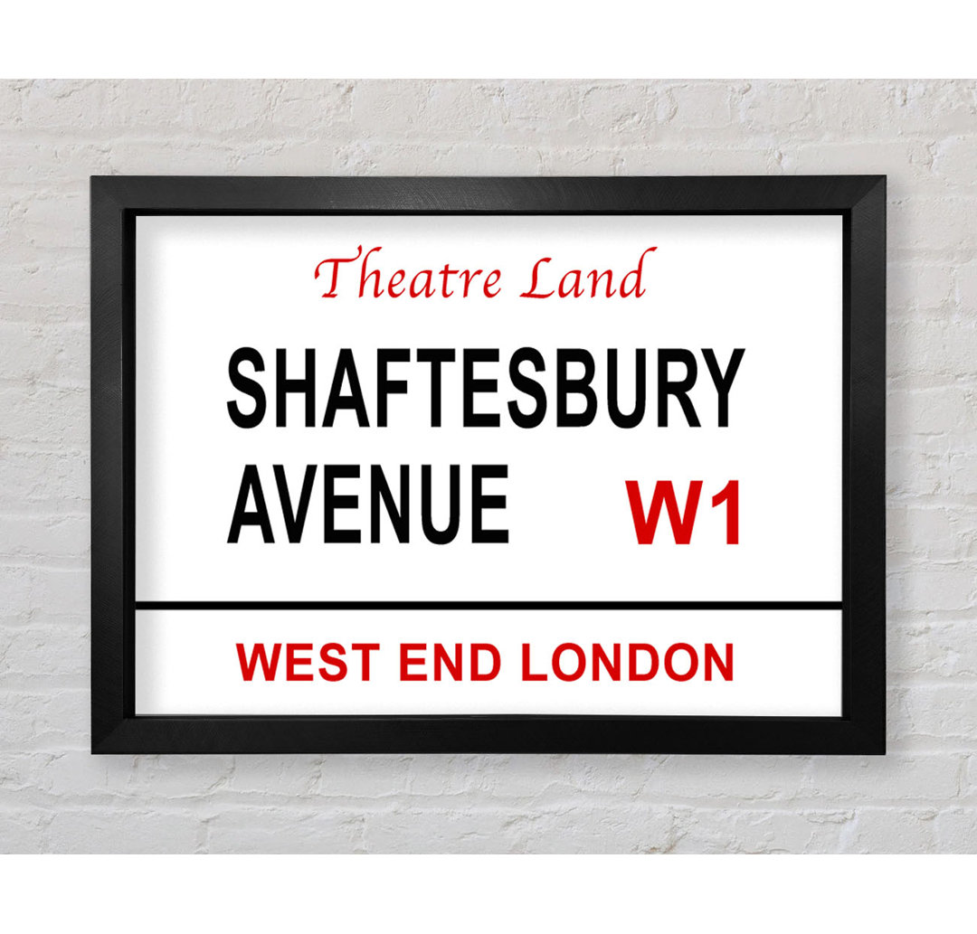 Shaftesbury Avenue Schilder - Drucken