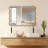 Wavy Rectangle Solid Wood Frame Decorative Mirror,For Bedroom, Bathroom, Living Room, Entryway-1686799685-1688807630