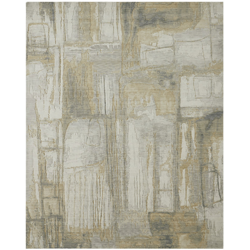 Wool Area Rug, Rectangle 9'9" x 12'6"