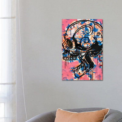 Screaming Skull I by Dean Russo - Painting on Canvas