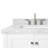 Cambridge 43'' Single Bathroom Vanity with Carrara Marble Top-2047582171