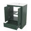 Meuble-lavabo 24 po avec lavabo en céramique, armoire de rangement autoportante moderne avec poignées et portes à fermeture silencieuse-2004746375