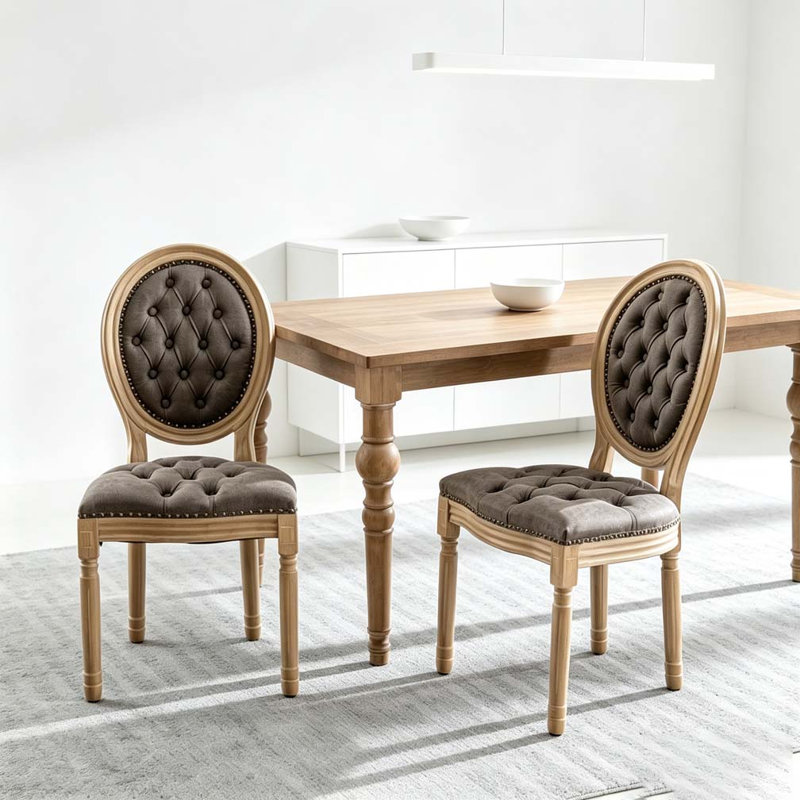 Chaise en bois massif, Orange