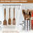 11 PCS Cooking Utensil Set,Wooden Kitchen Utensils Set,Non-Stick Heat Resistant,Environment-Friendly