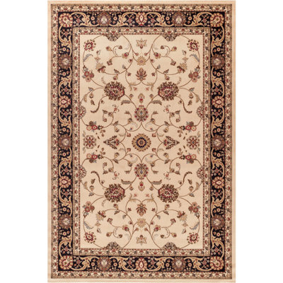 Beige oriental/brun Tapis décoratif Edmont