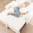 Round Armrest Small Sofa Comfortable Short Plush Sofa Bed With Removable Cushion-437557294