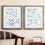 Sea Lattice I - ensemble de 2 reproductions d'art sur toile encadrées