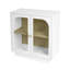 Salon, unité de rangement pour étude de salle à manger - porte en acrylique, panneau de particules blanc, matériau à gratter, qualité imperméable, couche réglable, tapis pour chaussures antidérapant, élément mural verrouillable, fermoir, poignée en or fin-162201070