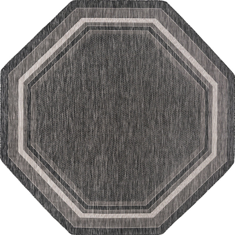 Sevinc Indoor / Outdoor Rug, Rectangle 10' x 14', Black