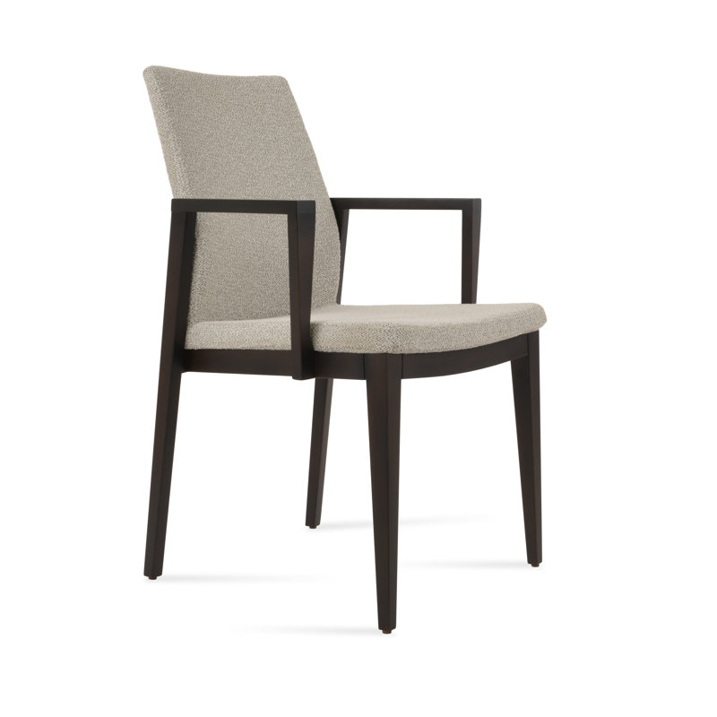 Chaise avec accoudoirs Pasha, Brun clair
