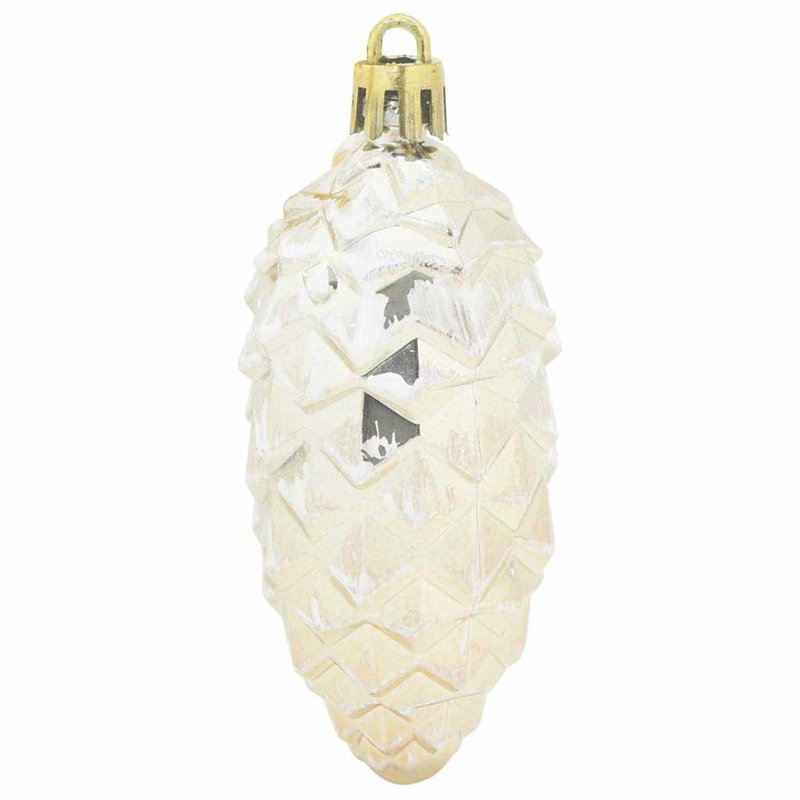 vidaXL Christmas Pine Cone Ball, Champagne