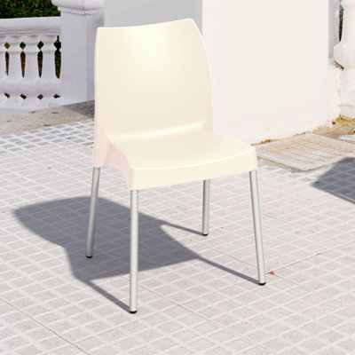 Goguen Stacking Patio Dining Side Chair by Ebern Designs
