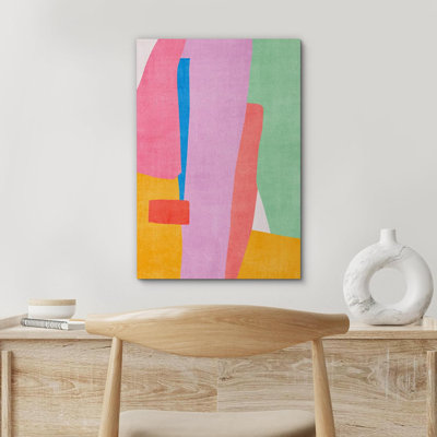 Abstract Shape " Vibrant Color Blocks Abstract Geometric Graffiti & Street Art Modern Multicolor Minimalism "