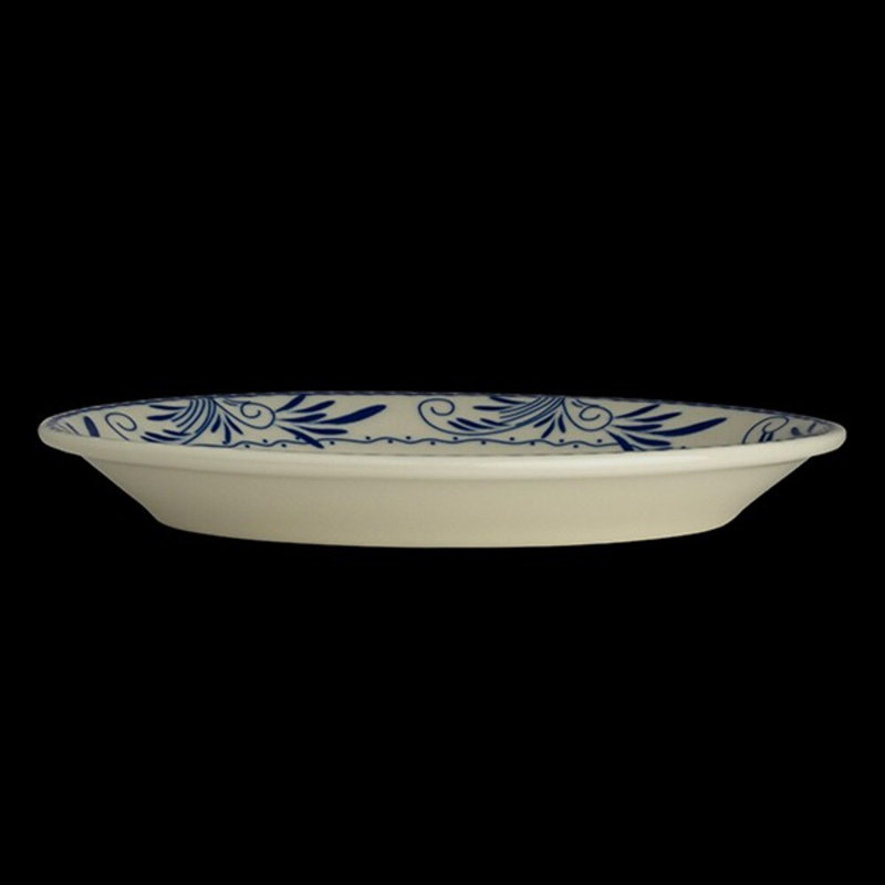 Oval Platter Rolled Edge Blue Mex