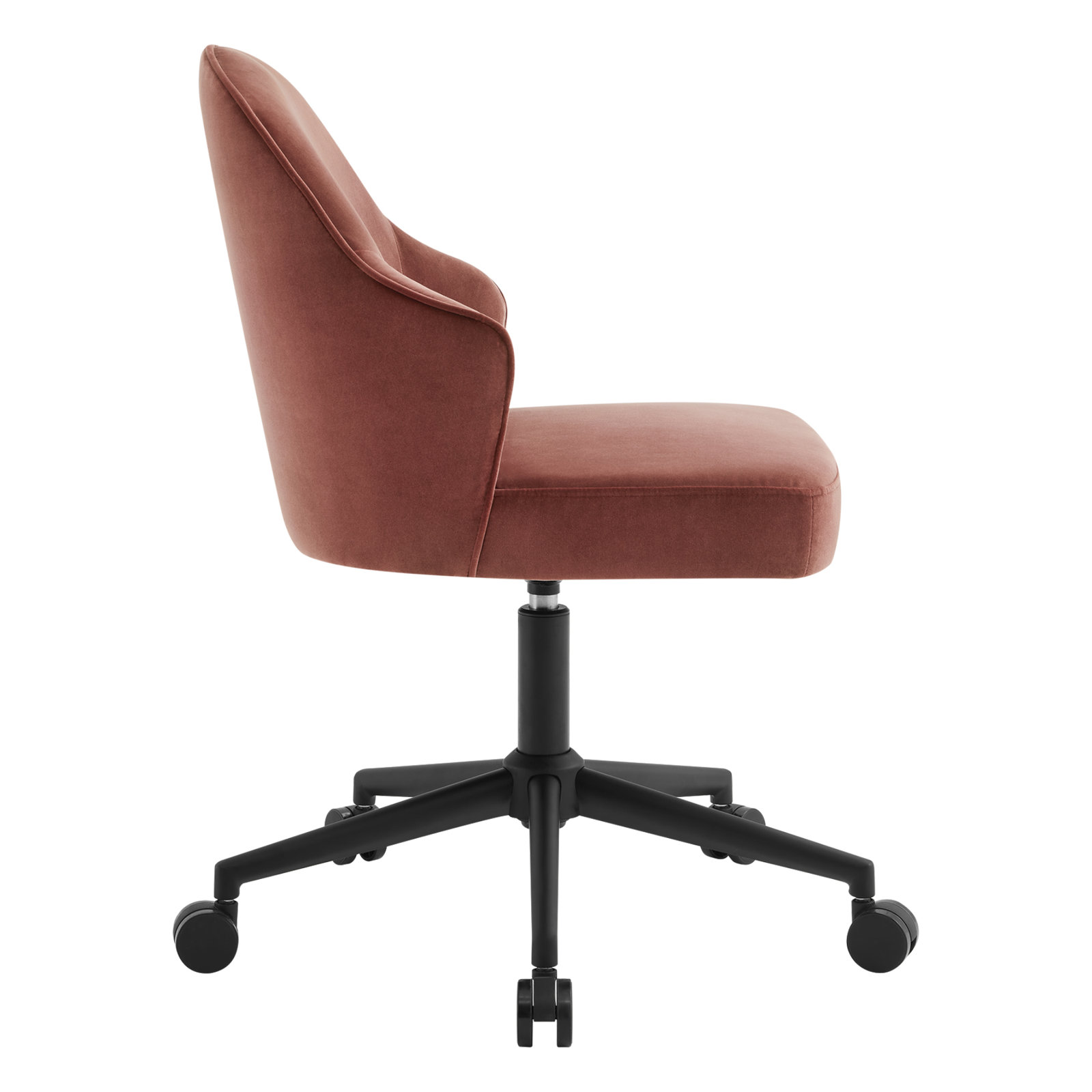 Miller Office Chair, Falkirk Reddish Brown Velvet