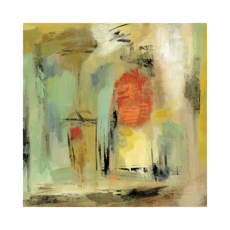 «Kyoto Street» par Silvia Vassileva - reproduction d'art, H 26 po x l 26 po x P 1,5 po, Toile tendue, No Matte