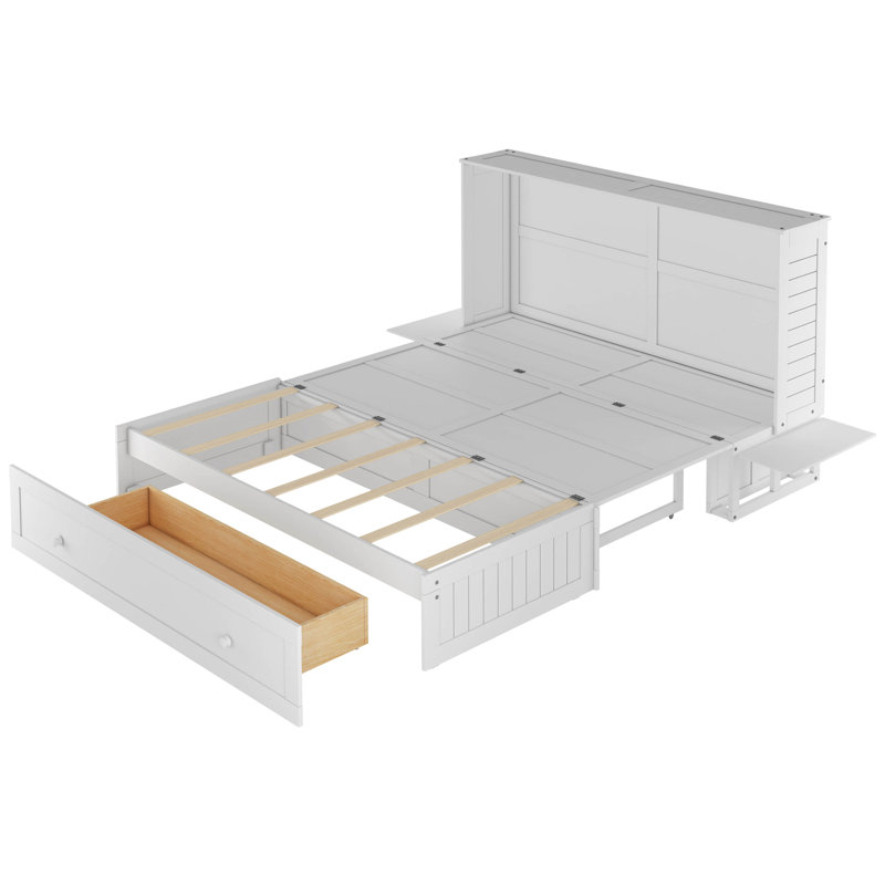 Grand lit plateforme avec rangement bas Fales