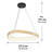 Anatole LED Pendant Light for Dining Room, Wood Effect
