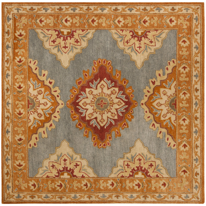 Cranmore Hand Tufted Wool Oriental Rug, Square 6'