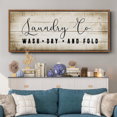 Laundry Co.- Toile encadrée