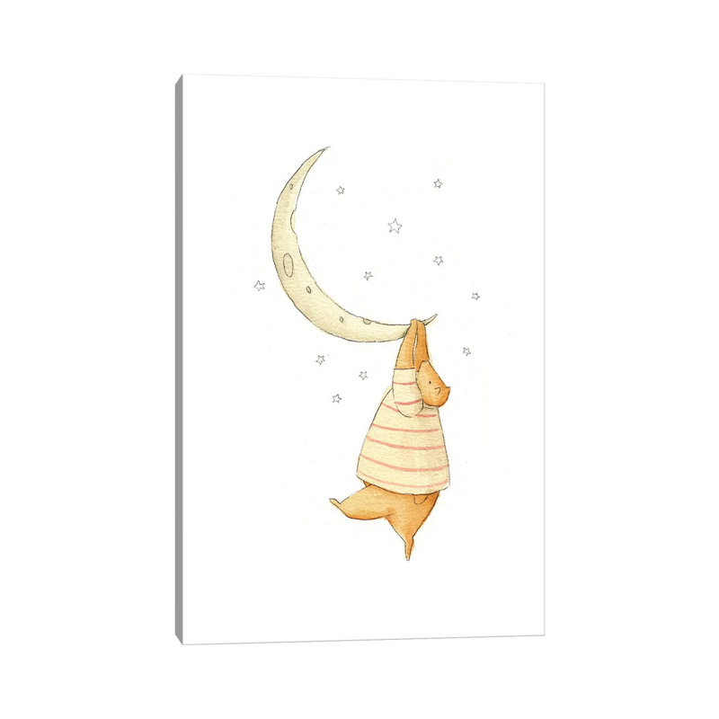 Stuck On The Moon I by Mike Koubou - Wrapped Canvas Gallery-Wrapped Canvas Giclée, 66.04 cm H x 45.72 cm W x 1.91 cm D
