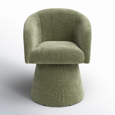 Kyo Chenille Upholstered Barrel Chair