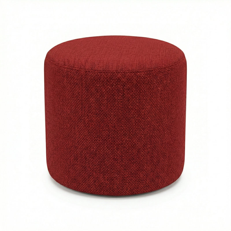 Pouf rond 18 "Lily Gardens, Rouge