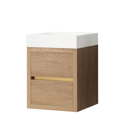 Vali 17.7'' Single Bathroom Vanity with Composite Top