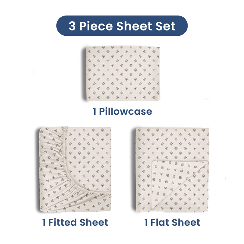 Cotton Polka Dots Sheet Set, Twin