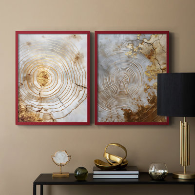 Série ABSTRACT CLxxxi - reproduction encadrée de qualité supérieure - prête à être accrochée - aucun clou requis - aucun clou requis