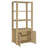 Ritter 3-Shelf Media Tower Tall Pier Cabinet Light Oak